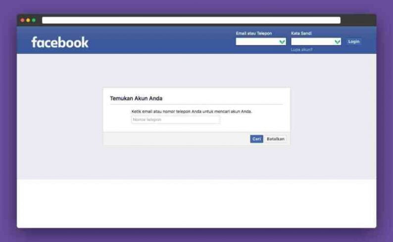 Memulihkan Akun Facebook Lama Yang Tidak Bisa Dibuka, Sangat Mudah!