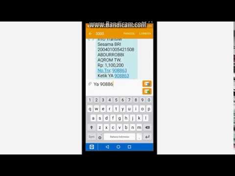 Metode Transfer SMS Banking BRI